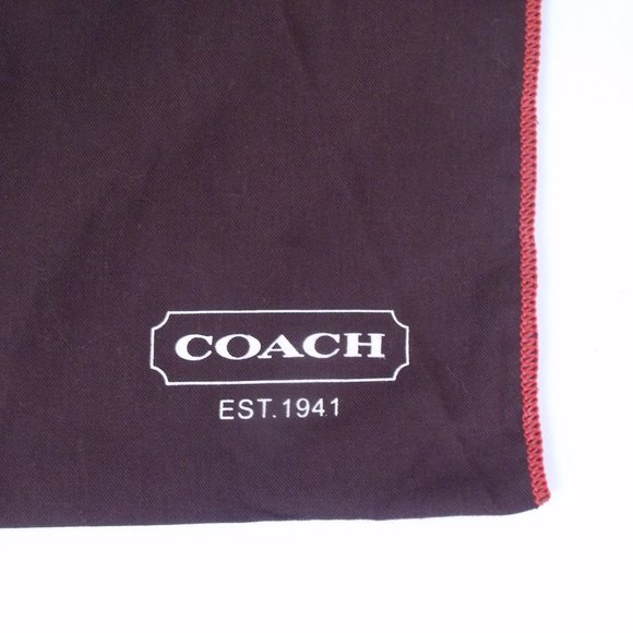 Coach Brown Drawstring Dust Cover Bag 14x19 - Picture 2 of 3